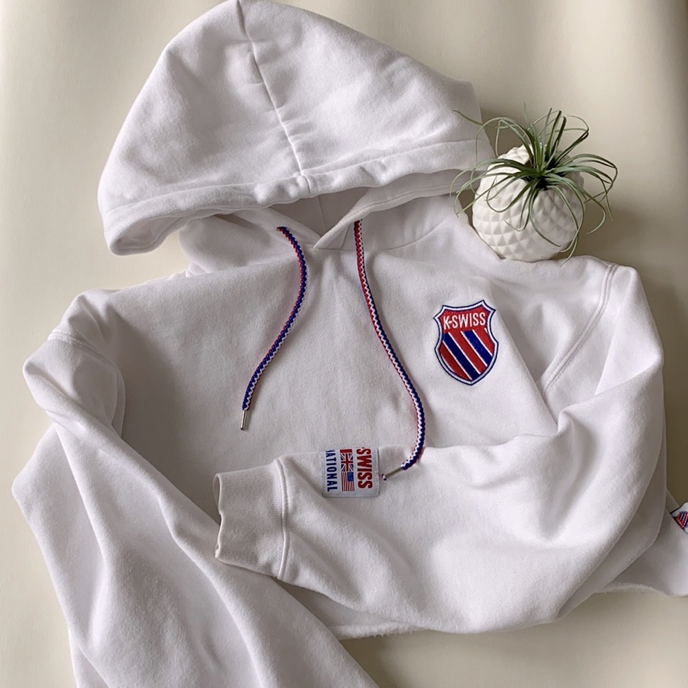K-Swiss cropped hoodie